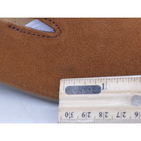 Clarks Loafers Womens 9.5 Brown Suede Slip On Shoes Tilmont Step Cap Toe Smoking - Picture 7 of 11